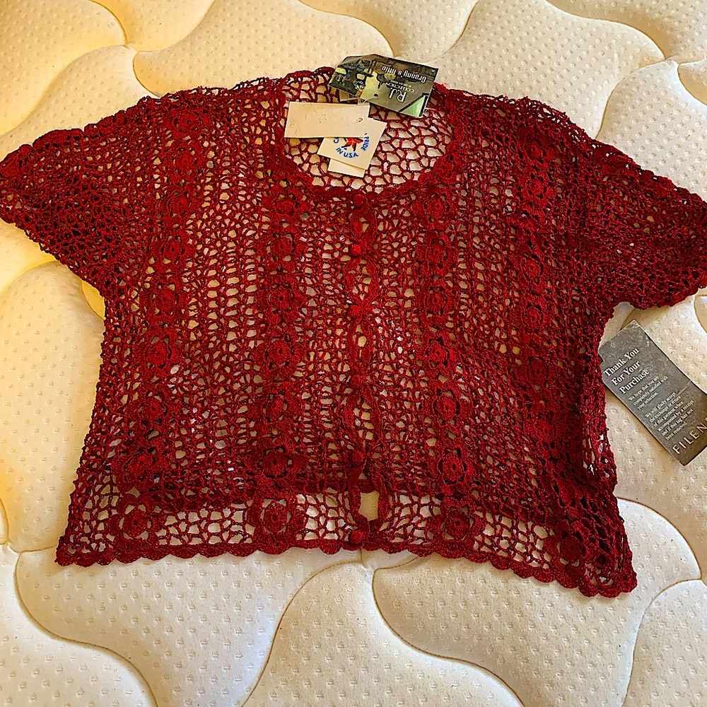 Red RJ Collection See Through Top